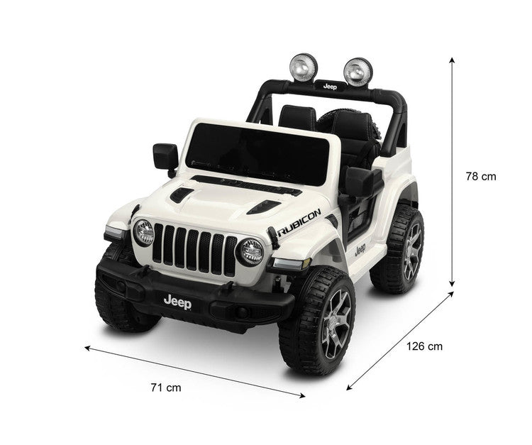 Офроуд Акумулаторен Автомобил Jeep Rubicоn Бял Caretero Toyz