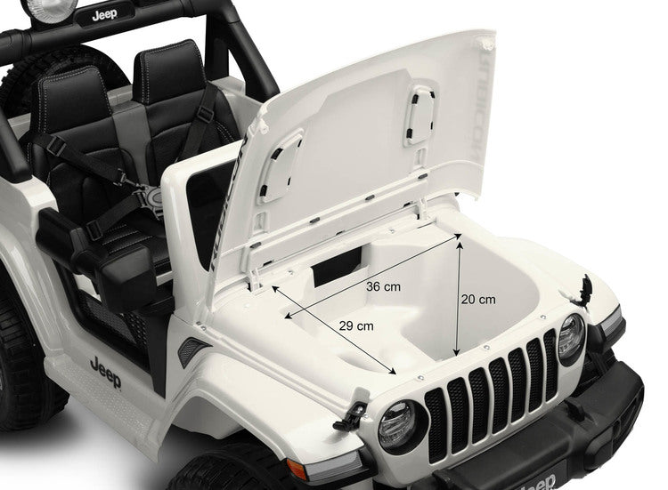 Офроуд Акумулаторен Автомобил Jeep Rubicоn Бял Caretero Toyz --- BebeMama
