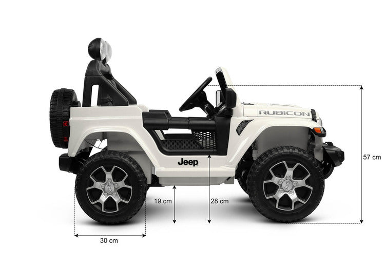 Офроуд Акумулаторен Автомобил Jeep Rubicоn Черен Caretero Toyz