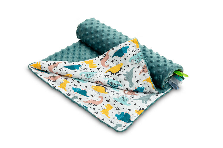 Одеяло Minky Emerald Dinosaurs 75 X 100 --- BebeMama