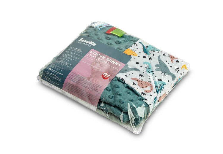 Одеяло Minky Emerald Dinosaurs 75X100 Sensillo
