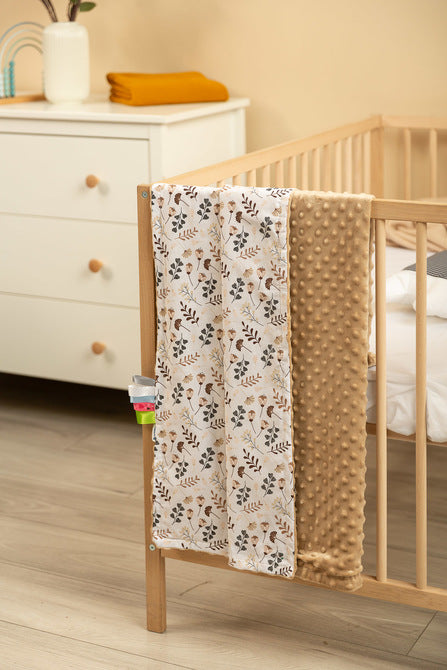 Одеяло Minky Cappuccino Twigs 75 X 100 --- BebeMama