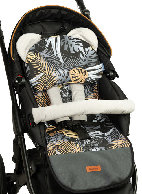 Подложка За Количка Deluxe Velvet - Златни Листа --- BebeMama