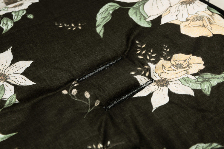 Подложка За Количка Basic Черен Flowers --- BebeMama