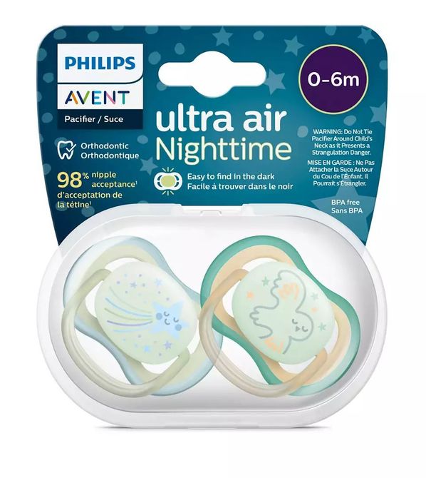 Suzetă de noapte 0-6 Philips Avent Ultra Soft Night