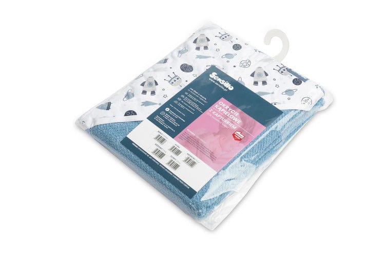 Prosop de baie cu glugă din denim