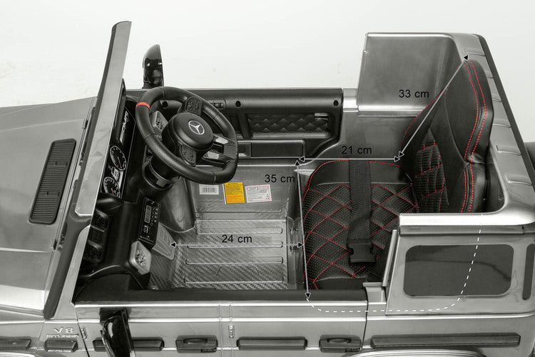 Акумулаторна Кола Mercedes Benz G63 Amg Silver Caretero Toyz