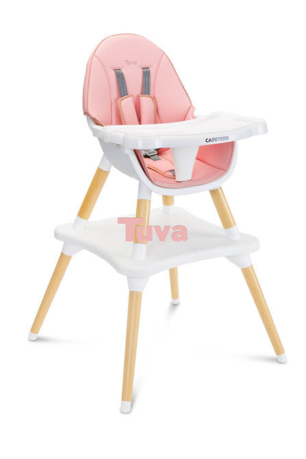 Scaun înalt Tuva roz Caretero