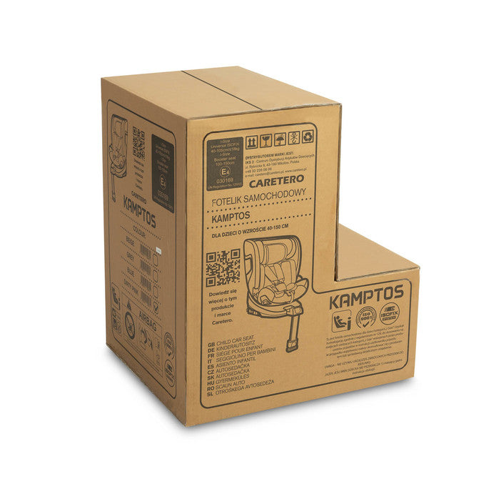 Scaun auto Kamptos i-Size IsoFix 0-36Kg Roz Murdar Caretero