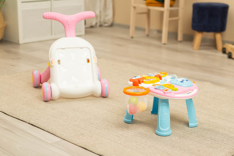 Проходилка 2В1 Spark Pink Caretero Toyz --- BebeMama