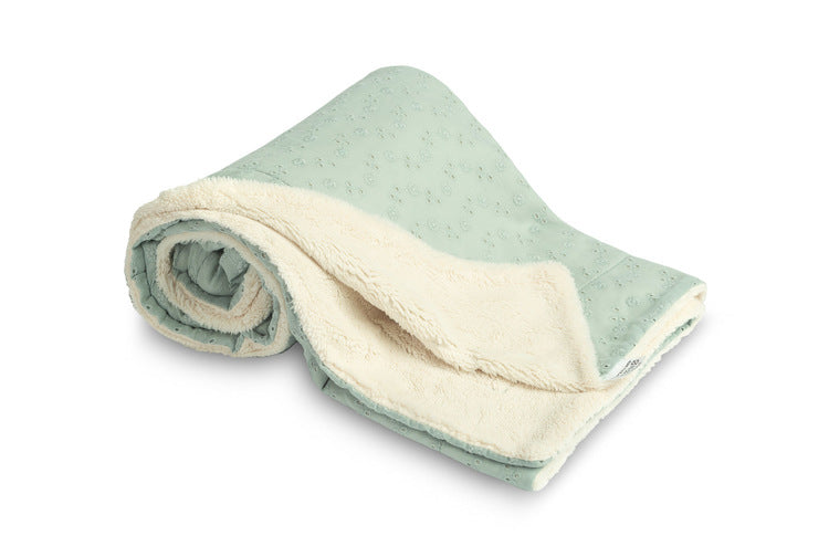 Бродирано Одеяло 80X100 Light Mint Plush