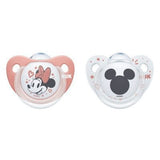 Disney Силиконова Залъгалка Мики Маус 6-18 2 Бр./Кутия