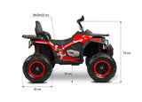 Акумулаторен Автомобил Quad Gigant Син Caretero Toyz
