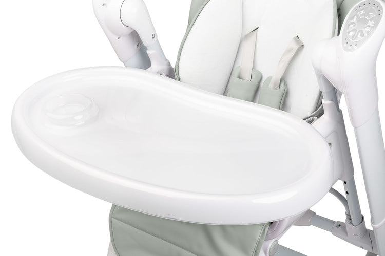 Столче За Хранене И Електрическа Люлка 2В1 Индиго Light Grey Caretero --- BebeMama