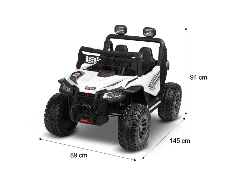 Акумулаторен Офроуд Автомобил Blaze White Caretero Toyz --- BebeMama