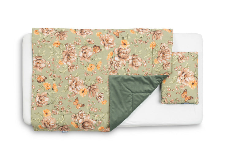 Комплект За Кошара Velvet Square Green --- BebeMama