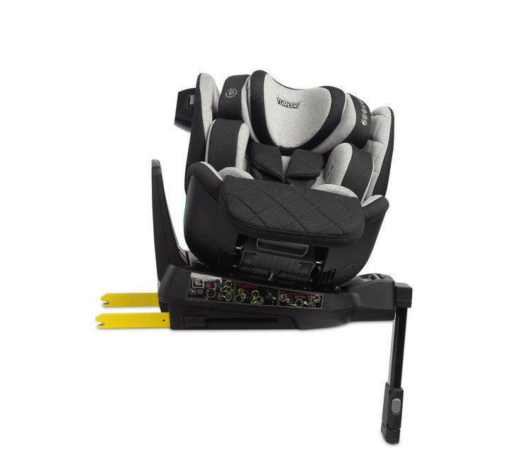 Столче За Кола Turox I-Размер 0-36Кг Grey Caretero --- BebeMama