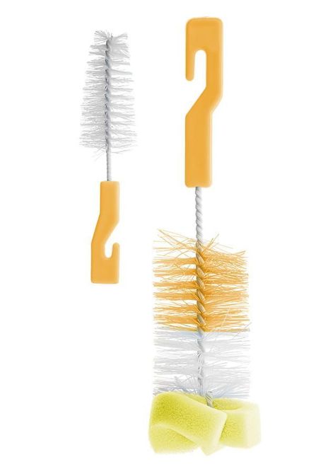 Четка С Гъба За Измиване На Бутилки 3 Цвята --- BebeMama