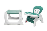 Столче За Хранене 2В1 + Маса Homee Зелен Caretero --- BebeMama