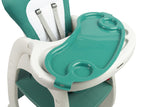 Столче За Хранене 2В1 + Маса Homee Зелен Caretero --- BebeMama