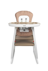 Столче За Хранене 2В1 + Маса Homee Brown Caretero --- BebeMama