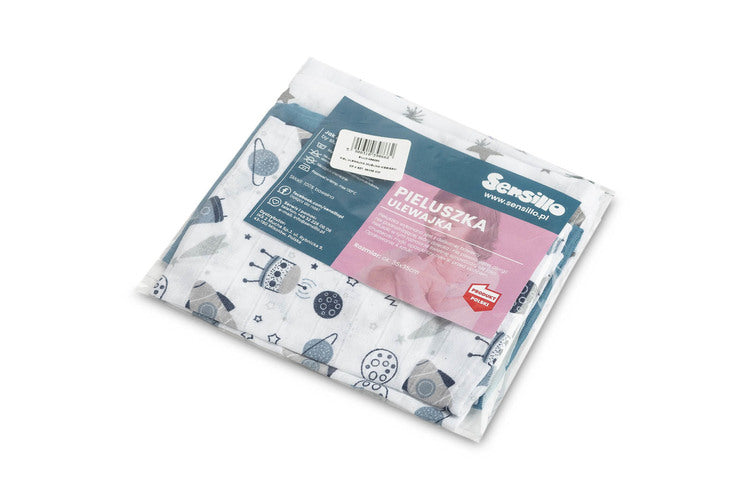 Пелена Spit Up 4 Броя – Синя 35X35 --- BebeMama