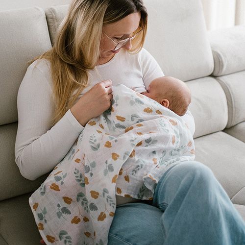 Muszlin Pelenka 3 Db Zöld 70x70