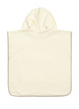 Poncho de baie ecru
