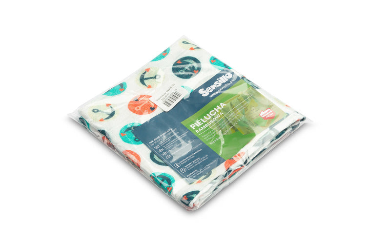 Бамбукова Пелена Anchors 75X75 --- BebeMama