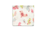 Бамбукова Пелена Pink Birds 75X75 --- BebeMama