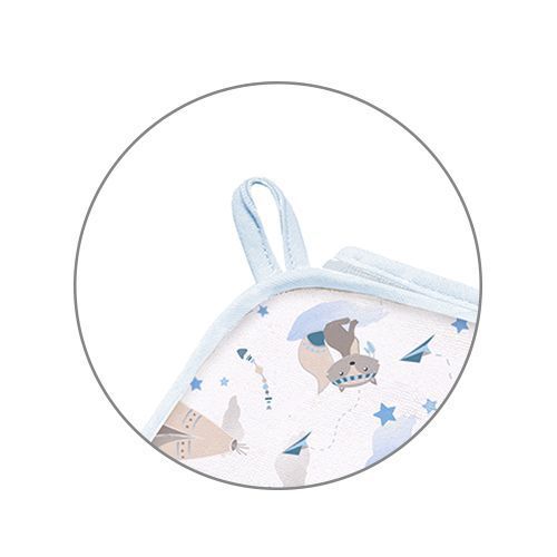 Хавлия За Баня 100Х100 Синя Babyono --- BebeMama