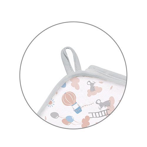 Хавлия За Баня 100Х100 Сива Babyono --- BebeMama