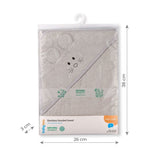 Хавлия За Баня Бамбук 100Х100 Сива --- BebeMama