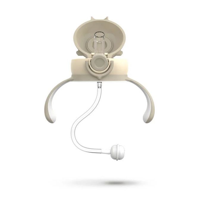 Бутилка Mio2 Със Сламка Крем --- BebeMama