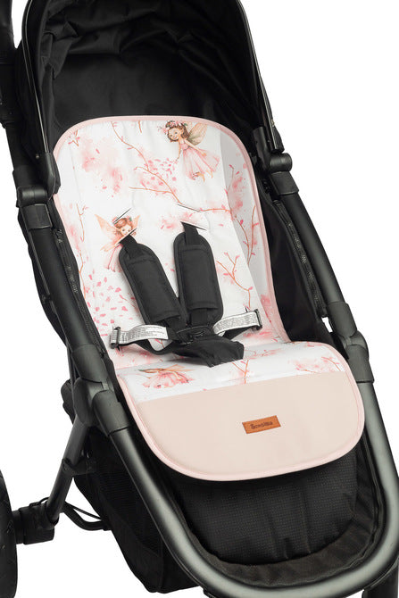 Covoraș de cărucior din muselină, roz zână