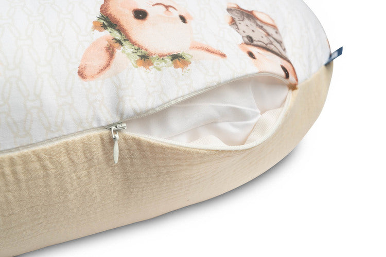 Муселинова Възглавница За Кърмене Beige Bunny