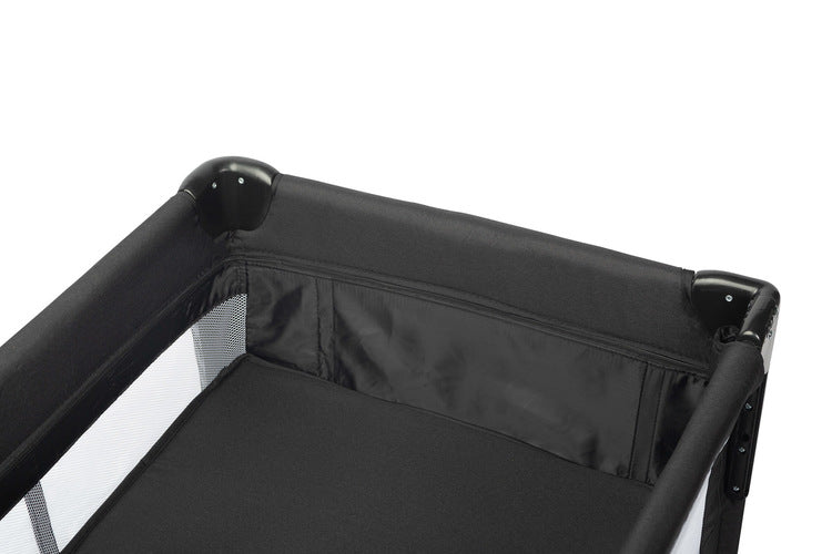 Tarc de joacă pliabil cu 2 niveluri și laterale rabatabile Esti Black Caretero