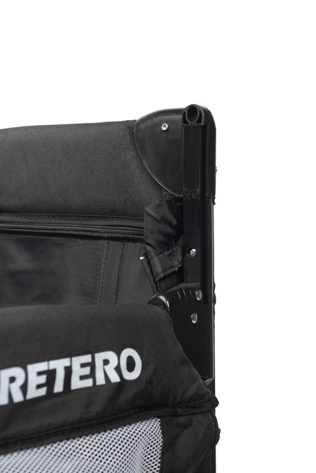 Tarc de joacă pliabil cu 2 niveluri și laterale rabatabile Esti Black Caretero