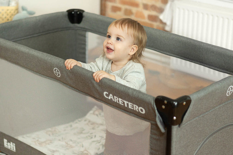 Кошара На 2 Нива Esti - с падаща страна Черна Caretero --- BebeMama