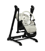 Столче За Хранене + Люлка Шезлонг Indigo Черен Grey Caretero --- BebeMama