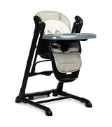 Столче За Хранене + Люлка Шезлонг Indigo Черен Grey Caretero --- BebeMama