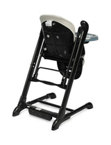 Столче За Хранене + Люлка Шезлонг Indigo Черен Grey Caretero --- BebeMama