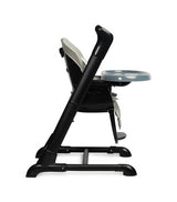 Столче За Хранене + Люлка Шезлонг Indigo Черен Grey Caretero --- BebeMama