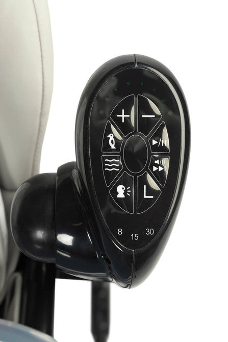 Столче За Хранене + Люлка Шезлонг Indigo Черен Grey Caretero --- BebeMama