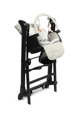 Столче За Хранене + Люлка Шезлонг Indigo Черен Grey Caretero --- BebeMama