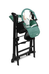Столче За Хранене + Люлка Шезлонг Indigo Черен Зелен Caretero --- BebeMama