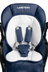 Столче За Хранене + Люлка Шезлонг Indigo Черен Navy Caretero --- BebeMama