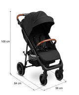 Количка Елма Черна Caretero --- BebeMama