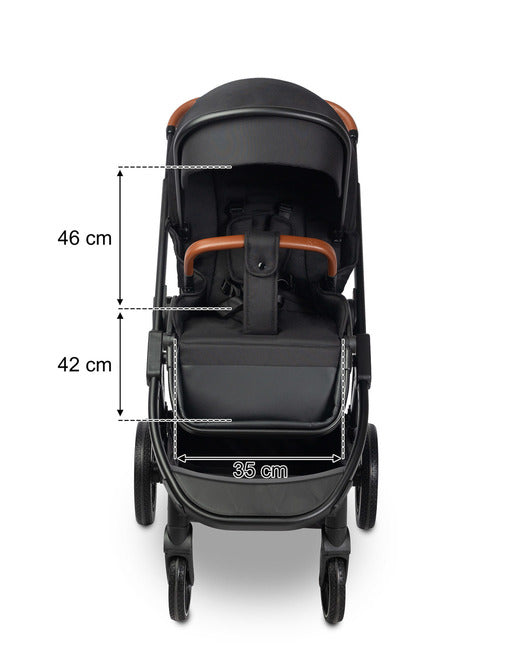 Количка Ratio Черна Caretero --- BebeMama