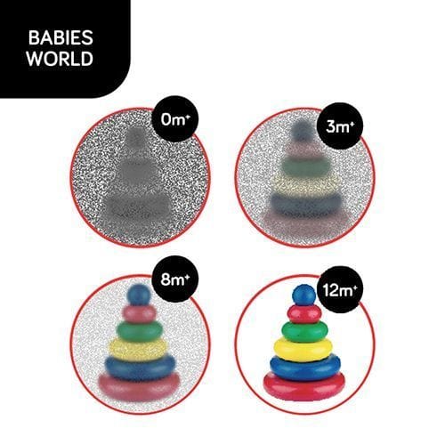 Jucărie educativă de pluș, triunghi mic pentru yoga, Babyono